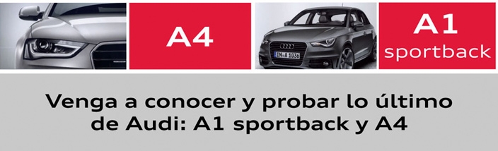 Ven a probar el nuevo A4 y A1 Sportback